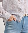 0039 Italien Bluse mit Lochstickerei Lucy