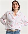 0039 Italien Übergröße Bluse Schmetterlinge Lucy