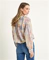 0039 Italy Bluse aus Voile Korallendruck