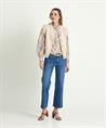 0039 Italy Bluse aus Voile Korallendruck