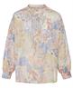 0039 Italy Bluse aus Voile Korallendruck