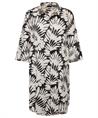 0039 ITALY Blusenkleid Blattdruck