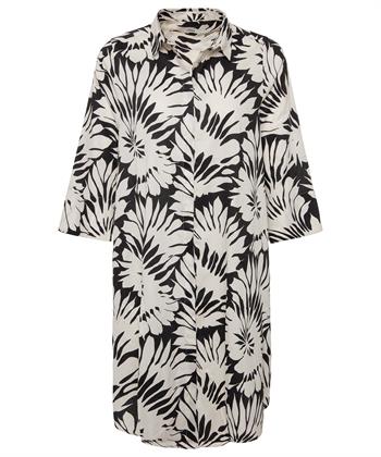 0039 ITALY Blusenkleid Blattdruck