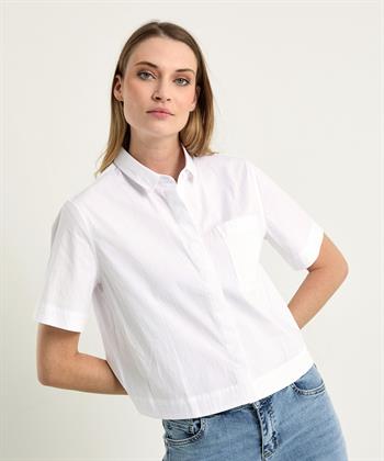 0039 ITALY kurze Popeline-Bluse