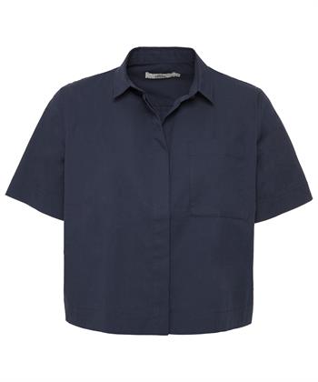 0039 ITALY kurze Popeline-Bluse