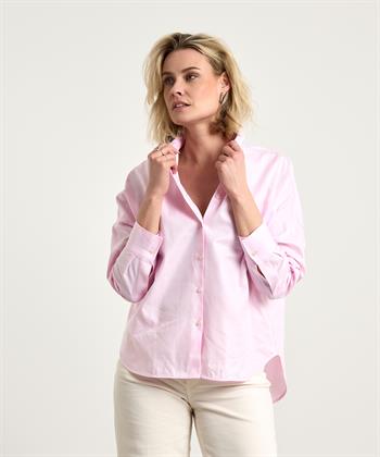 0039 Italy übergroße Bluse Oxford