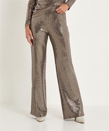 Ana Alcazar Hose mit weitem Bein glitzernd