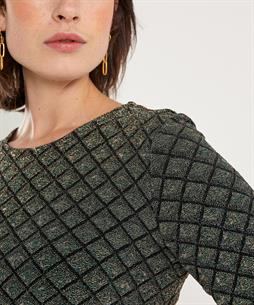 Ana Alcazar Kleid mit Lurex-Karomuster