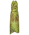 Ana Alcazar Neckholder-Kleid Blatt-Lurex