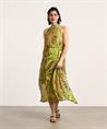 Ana Alcazar Neckholder-Kleid Blatt-Lurex