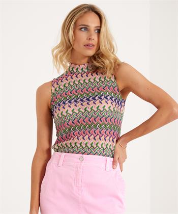 Ana Alcazar Neckholder-Top missoni stricken