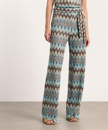 Ana Alcazar Palazzo Hose Zickzack Lurex