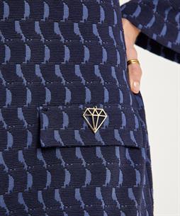 Ana Alcazar Retro gemustertes Jacquard-Kleid