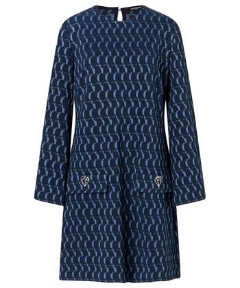 Ana Alcazar Retro gemustertes Jacquard-Kleid