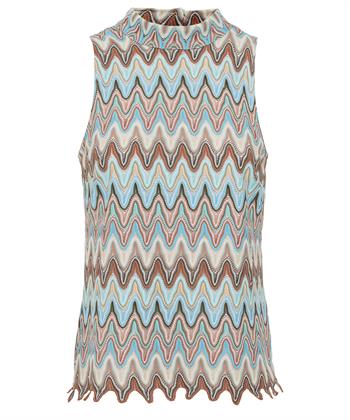 Ana Alcazar Top Zickzack Lurex