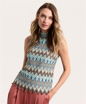 Ana Alcazar Top Zickzack Lurex