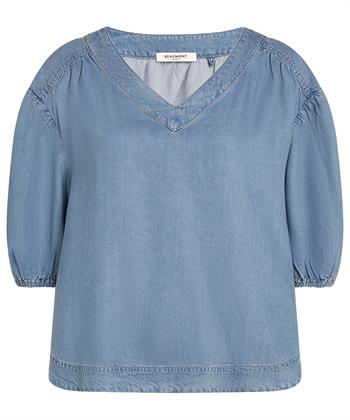 Beaumont Bluse weichem Jeansstoff Fae