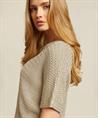 Beaumont durchbrochener Pullover lurex Hearty