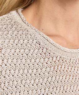 Beaumont durchbrochener Pullover lurex Hearty