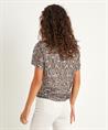 Beaumont Pailletten Shirt Schlangendruck Pepper
