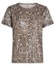 Beaumont Pailletten Shirt Schlangendruck Pepper