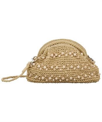 Beck Söndergaard Raffia Tasche Perlen