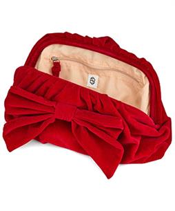 Beck Söndergaard Samt Clutch mit Schleife Bonita