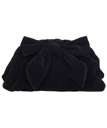 Beck Söndergaard Samt Clutch mit Schleife Bonita