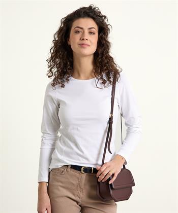 BeOne Basic Shirt Langarm Figurnaht
