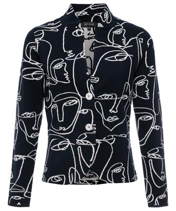 BeOne Blazer Strickjacke Faces