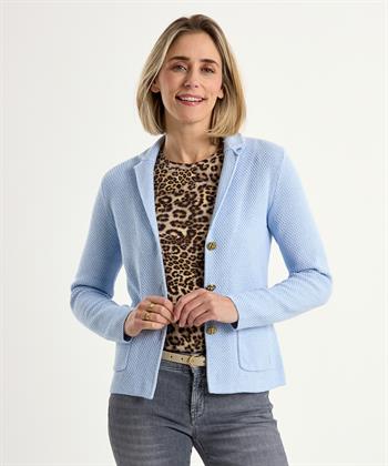 BeOne Blazer Strickjacke geprägtes Gestrick