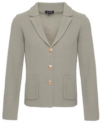BeOne Blazer Strickjacke geprägtes Gestrick