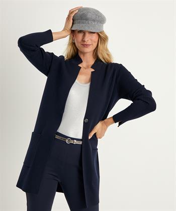 BeOne Blazer Strickjacke halblang spitz gestrickt