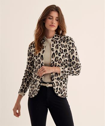 BeOne Blazer Strickjacke Panther Lurex