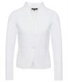 BeOne Blazer Strickjacke roher Rand pointaknit