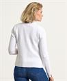 BeOne Blazer Strickjacke roher Rand pointaknit