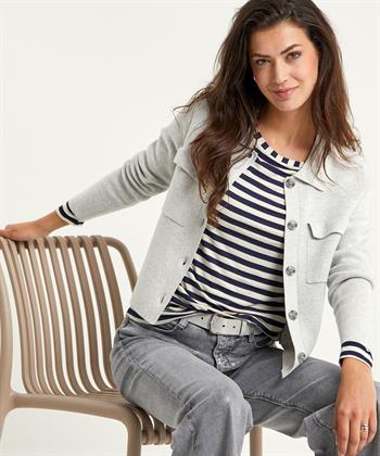 BeOne Blazerjacke kurz spitzgestrickt