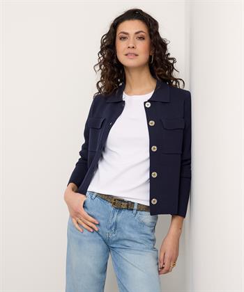 BeOne Blazerjacke kurz spitzgestrickt