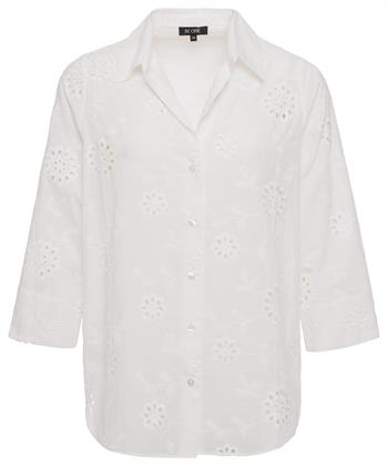 BeOne Bluse mit Lochstickerei