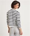 BeOne Bluse Weste pointaknit Breton-Streifen