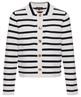 BeOne Bluse Weste pointaknit Breton-Streifen