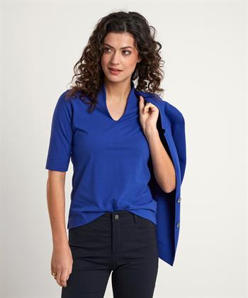 BeOne Essentials Shirt Tulpenacken kurzarm