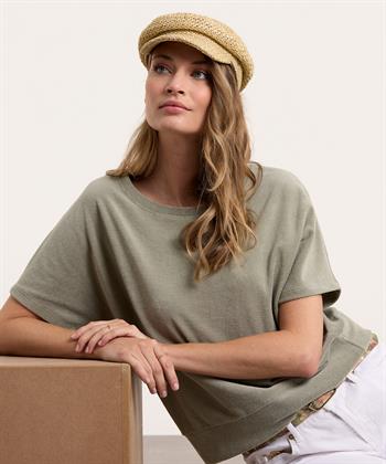 BeOne Frottee Sweater kurzarm