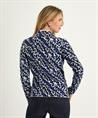 BeOne Jacquard Strickjacke Panther-Print