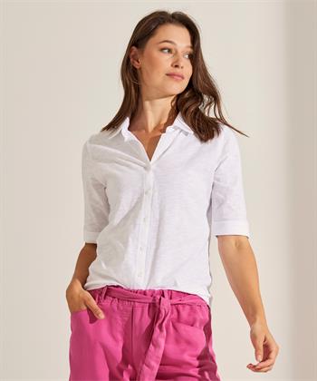 BeOne Jersey Blusen-Shirt Slub-Garn