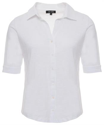 BeOne Jersey Blusen-Shirt Slub-Garn