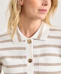 BeOne Kurzblazer Strickjacke gestreift pointaknit