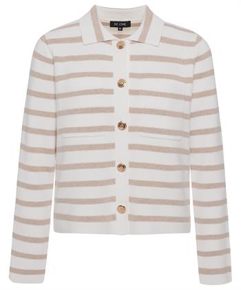 BeOne Kurzblazer Strickjacke gestreift pointaknit