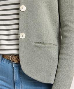 BeOne Lurex-Blazer-Strickjacke