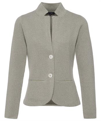 BeOne Lurex-Blazer-Strickjacke